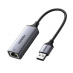 Внешняя сетевая карта RJ45, 1000 Мбит/с, USB A 3.0, кабель 15 см (CM209)