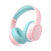 KH02 Pink - детские полноразмерные Bluetooth наушники (v5.3, USB C, до 45 ч)